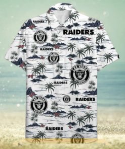 Las Vegas Raiders NFL Hawaiian Shirt Beach Pattern Aloha Shirt