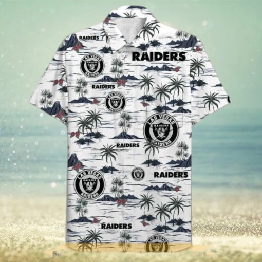 Las Vegas Raiders NFL Hawaiian Shirt  Beach Pattern Aloha Shirt