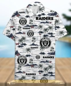 Las Vegas Raiders NFL Hawaiian Shirt Beach Pattern Aloha Shirt