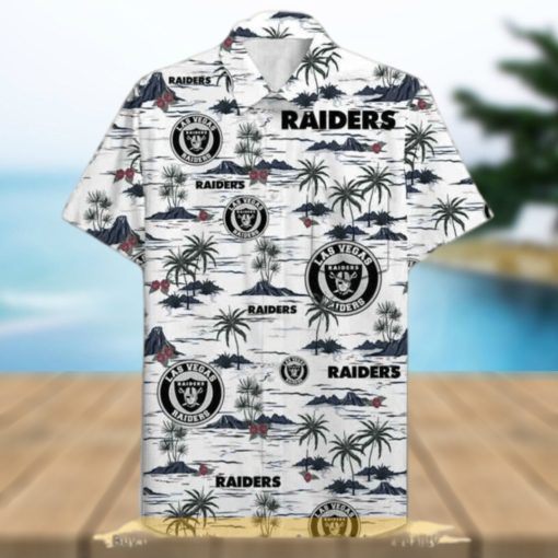 Las Vegas Raiders NFL Hawaiian Shirt  Beach Pattern Aloha Shirt