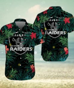 Las Vegas Raiders NFL Hawaiian Shirt Tropical Pattern Aloha Shirt