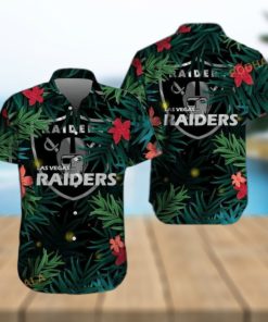 Las Vegas Raiders NFL Hawaiian Shirt Tropical Pattern Aloha Shirt