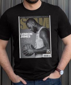 LeBron James Los Angeles Lakers NBA Slam Cover Tee Shirt
