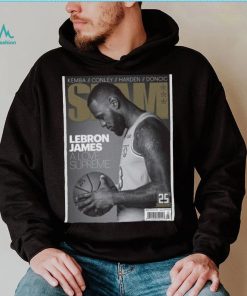 LeBron James Los Angeles Lakers NBA Slam Cover Tee Shirt