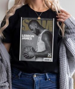 LeBron James Los Angeles Lakers NBA Slam Cover Tee Shirt