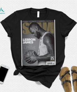 LeBron James Los Angeles Lakers NBA Slam Cover Tee Shirt