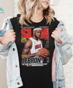 LeBron James Miami Heat NBA Slam Cover Tee Shirt