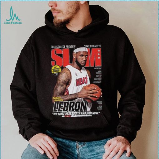 LeBron James Miami Heat NBA Slam Cover Tee Shirt