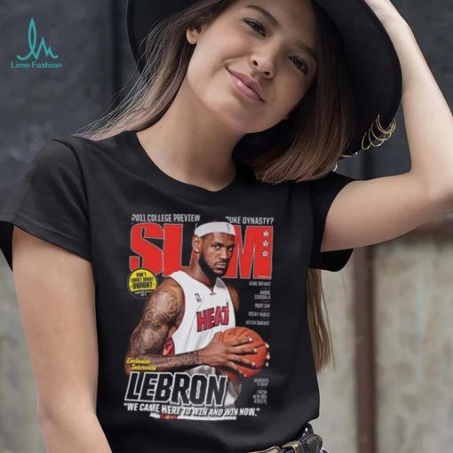 LeBron James Miami Heat NBA Slam Cover Tee Shirt