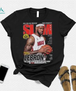 LeBron James Miami Heat NBA Slam Cover Tee Shirt