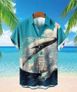 Leaping Moby Dick Casual Short Sleeve Shirt