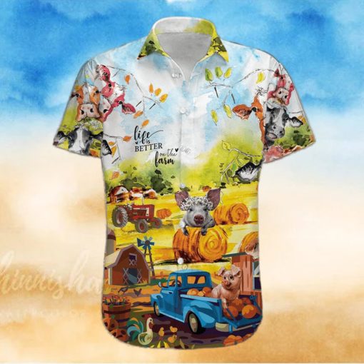 Life Is Better On A Farm Hawaiian Shirt