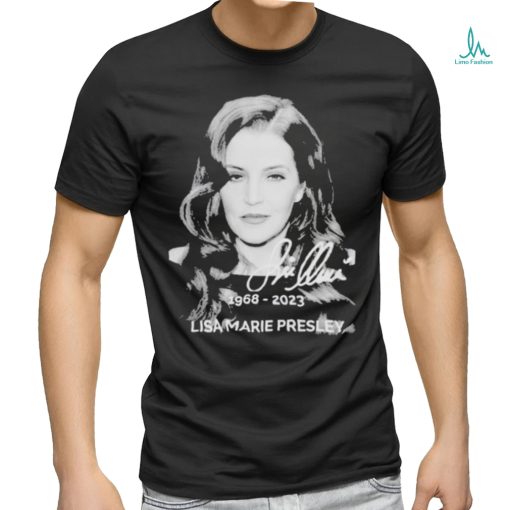 Lisa Marie presley 1968 2023 signatures shirt