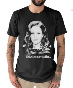 Lisa Marie presley 1968 2023 signatures shirt