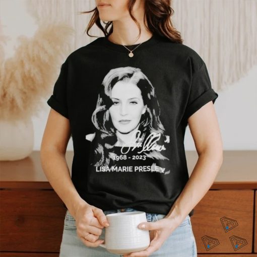 Lisa Marie presley 1968 2023 signatures shirt