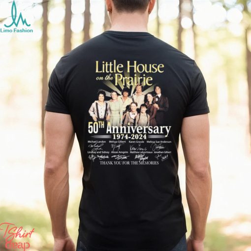 Little House On The Prairie 50th Anniversary 1974 2024 Thank You For The Memories Signatures Shirt