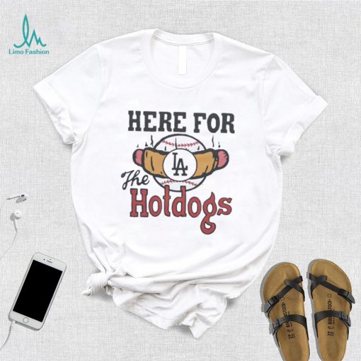 Los Angeles Dodgers Here For The Hotdogs Shirt