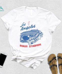 Los Angeles Dodgers Homage Gray Dodger Stadium Tri Blend T Shirt