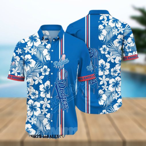 Los Angeles Dodgers MLB Flower Classic Full Print Hawaiian Shirt