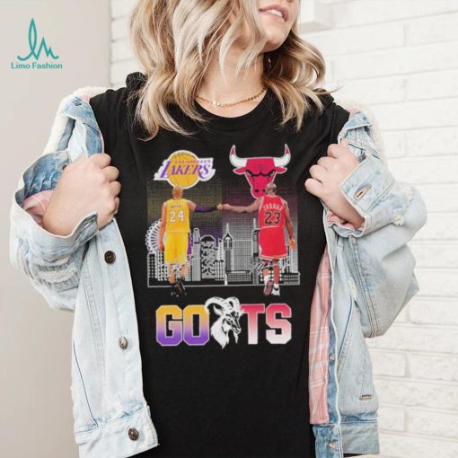 Los Angeles Lakers Kobe Bryant 24 And Chicago Bulls Michael Jordan 23 GOATs signature shirt