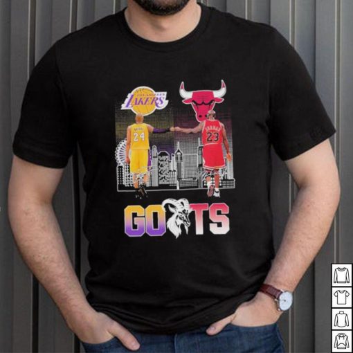 Los Angeles Lakers Kobe Bryant 24 And Chicago Bulls Michael Jordan 23 GOATs signature shirt