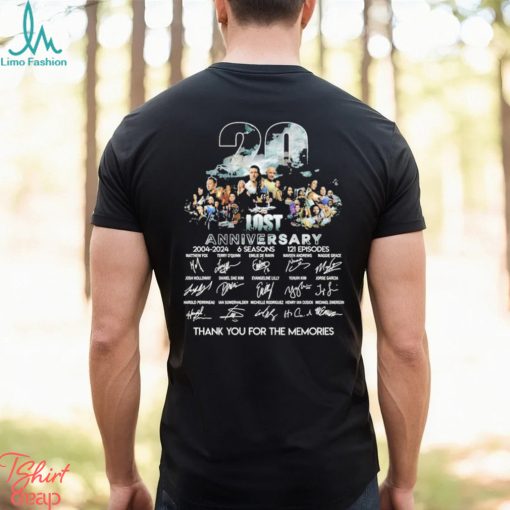 Lost Film 20 Years Anniversary 2004 2024 Memories signatures Shirt