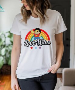 Love wins rainbow color cute shirt