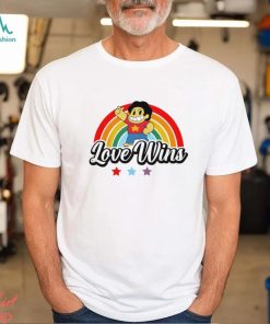 Love wins rainbow color cute shirt