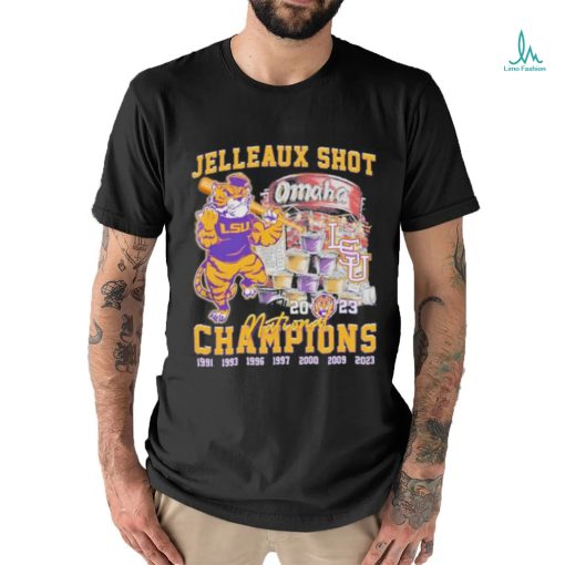 Lsu Tigers Jelleaux Shot Omaha National Champions 2023 T Shirt