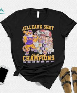 Lsu tigers jelleaux shot omaha national champions 2023 art design t shirt