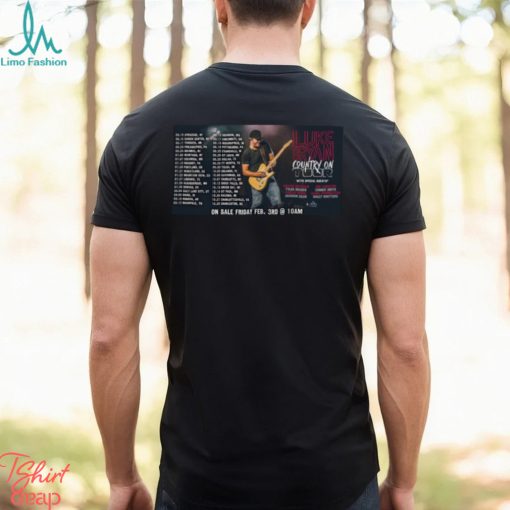 Luke Bryan tour 2023 poster shirt
