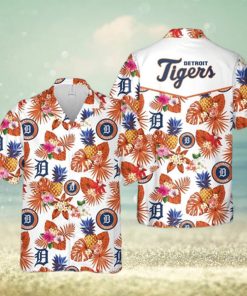 MLB Detroit Tigers Hawaiian Shirt Tropical Pattern Gift For Beach Trip