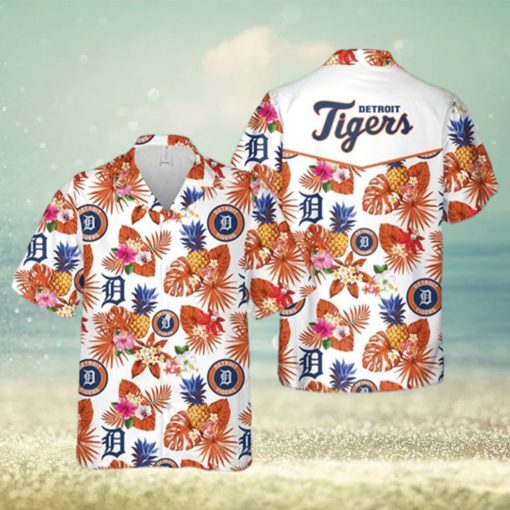 MLB Detroit Tigers Hawaiian Shirt Tropical Pattern Gift For Beach Trip