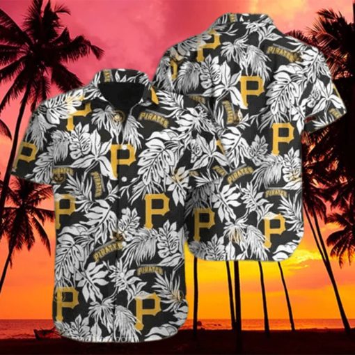 MLB Pittsburgh Pirates Tropical Palm Aloha Shirt