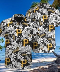 MLB Pittsburgh Pirates Tropical Palm Aloha Shirt