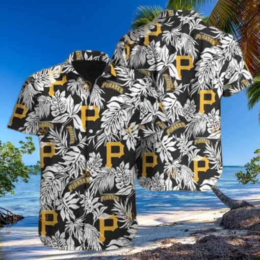 MLB Pittsburgh Pirates Tropical Palm Aloha Shirt