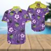 Punk Skull Print Polyester Hawaiian Shirt