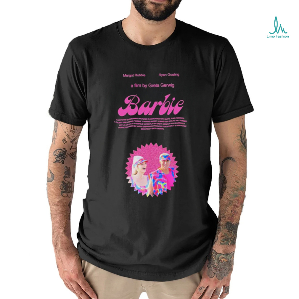 Barbie The Movie Margot Robbie x Ryan Gosling A Flim By Greta Gerwig Fan  Gifts T-Shirt - REVER LAVIE