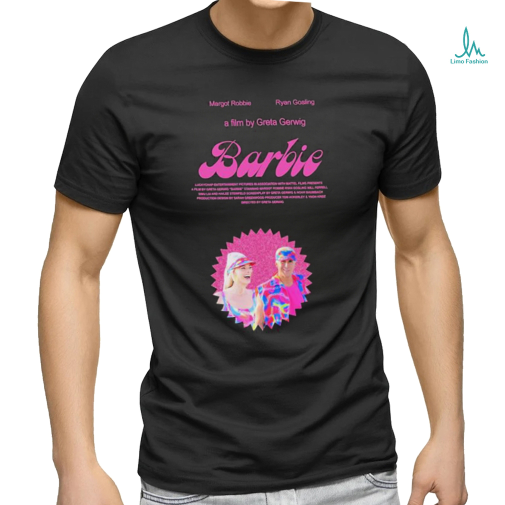 Barbie The Movie Margot Robbie x Ryan Gosling A Flim By Greta Gerwig Fan  Gifts T-Shirt - REVER LAVIE