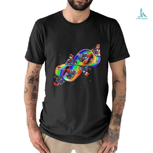 Mario Kart on a Mobius strip Mobius Kart LGBT Pride race shirt