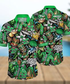 Marshall Thundering Herd Ncaa Mens Floral Special Design Hawaiian Shirt