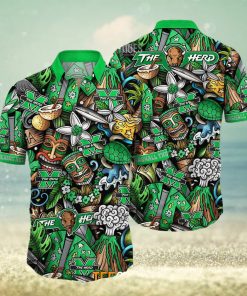 Marshall Thundering Herd Ncaa Mens Floral Special Design Hawaiian Shirt