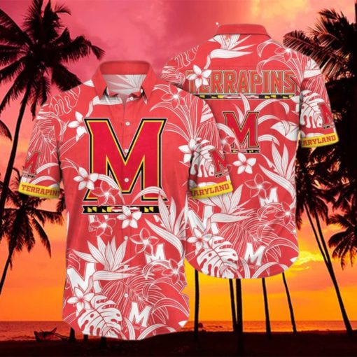 Maryland Terrapins NCAA3 Aloha Tropical Hawaiian Shirt