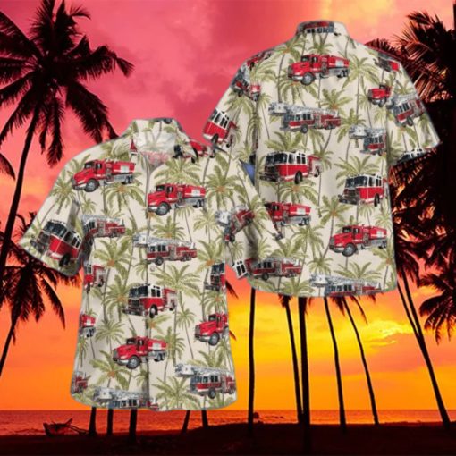 Massachusetts_MiddlebMassachusetts Middleborough Fire Department Summer Aloha And Beach Short hawaiian shirt