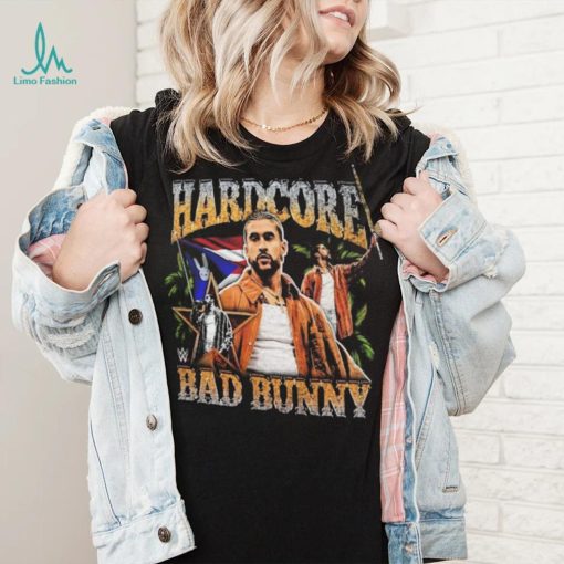 Men’s Black Bad Bunny Hardcore T Shirt