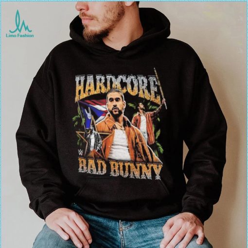 Men’s Black Bad Bunny Hardcore T Shirt