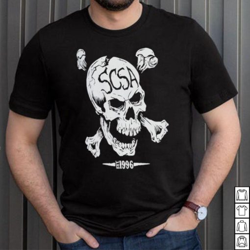 Men’s Black Stone Cold Steve Austin Skull Scoop Neck Tank Top