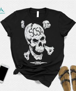 Men's Black Stone Cold Steve Austin Skull Scoop Neck Tank Top