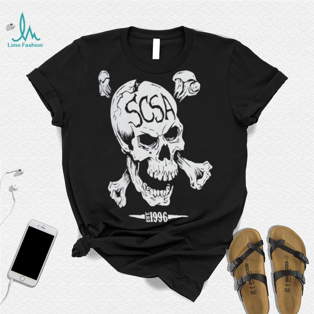 Official men's Stone Cold Steve Austin Skull Scoop Neck Shirt