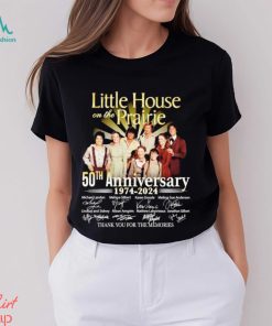 Men’s Little House on the Prairie 50th anniversary 1974 2024 thank you for the memories shirt